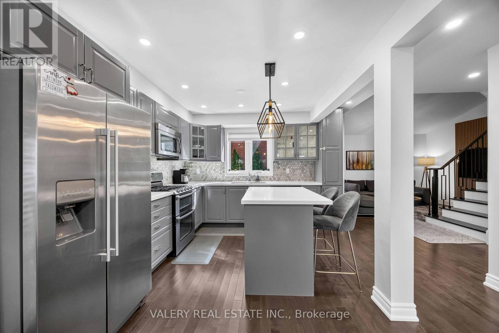 Kitchen open to the living space